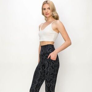Spacedye Pocket Ankle Leggings, Comfy Yoga Leggings